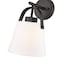 Z-Lite Z-Studio Wall Sconce, 1-Light, 8 In.W x 8.75 In.L x 12.75 In.H, Matte Black/Ivory 743-1S-MB - alternate 5